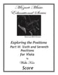 Exploring the Positions String Teaching Method Viola 4th and 5th Positions P.O.D cover